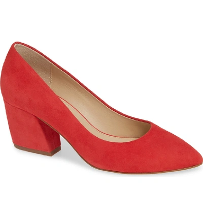 Shop Botkier Stella Pump In Red Carpet Suede