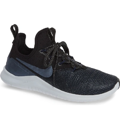 Shop Nike Free Tr8 Training Shoe In Black/ Metallic Armory Navy