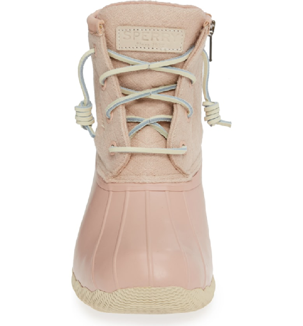 sperry diamond weave saltwater bootie