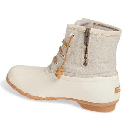 Sperry Saltwater Wool Embossed Duck Boots In Off White Wool ModeSens