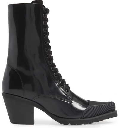 Shop Jeffrey Campbell Vestal Boot In Black/ Black Leather