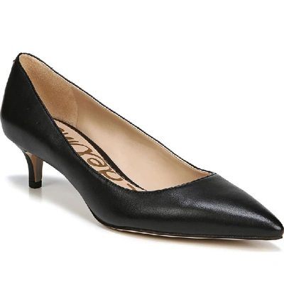 Shop Sam Edelman Dori Pump In Black Leather