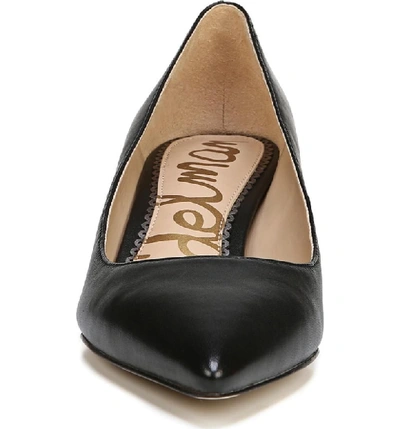 Shop Sam Edelman Dori Pump In Black Leather