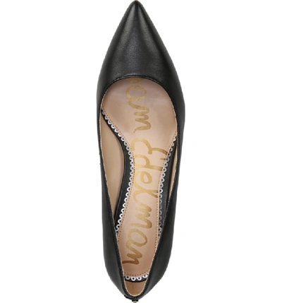 Shop Sam Edelman Dori Pump In Black Leather