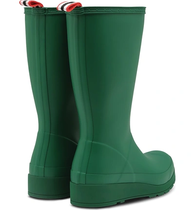 Shop Hunter Original Play Tall Waterproof Rain Boot In Hyper Green