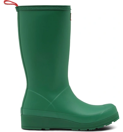 Shop Hunter Original Play Tall Waterproof Rain Boot In Hyper Green