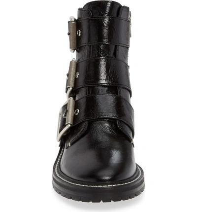 Shop Rag & Bone Cannon Buckle Moto Boot In Black