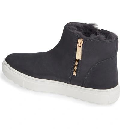 Shop Jslides Poppy Waterproof Bootie In Navy Nubuck