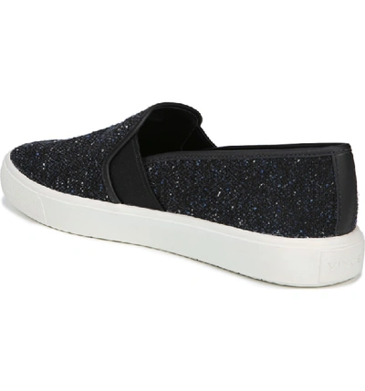 Shop Vince Blair 5 Slip-on Sneaker In Navy/ Tweed