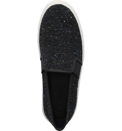 Shop Vince Blair 5 Slip-on Sneaker In Navy/ Tweed