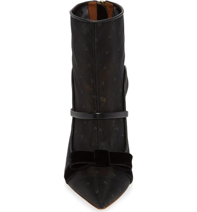 Shop Malone Souliers By Roy Luwolt Claudia Bootie In Black Mesh