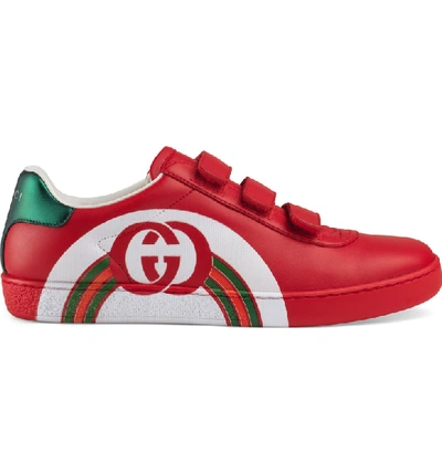 Shop Gucci New Ace Sneaker In Red