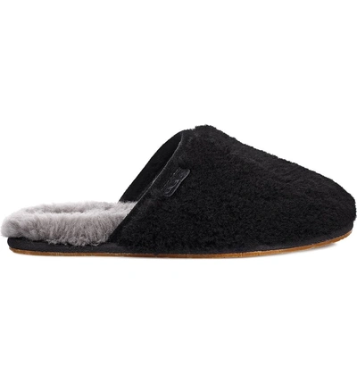 Shop Ugg Fluffette Slipper In Black Wool