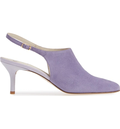 Shop Amalfi By Rangoni Patrizio Slingback Pump In Lilac Suede