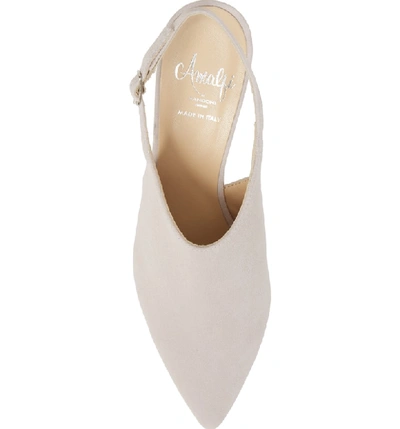 Shop Amalfi By Rangoni Patrizio Slingback Pump In Beige Suede