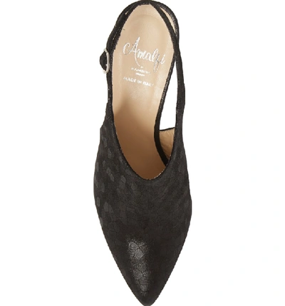 Shop Amalfi By Rangoni Patrizio Slingback Pump In Black Leather