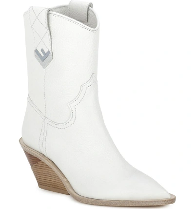 Shop Fendi Cutwalk Bootie In White