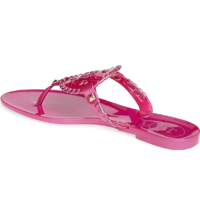 Shop Jack Rogers 'georgica' Jelly Flip Flop In Bright Pink