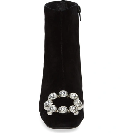 Shop Jeffrey Campbell Sumatra Embellished Bootie In Black Suede