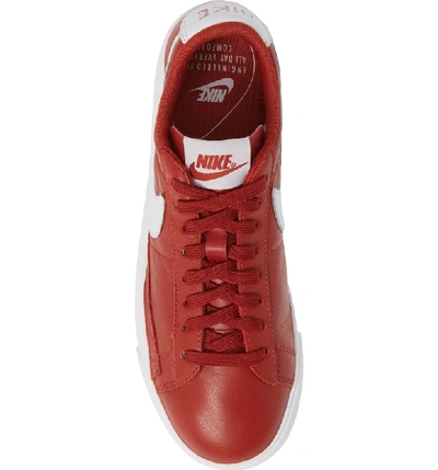 Shop Nike Blazer Low Se Sneaker In Dune Red/ White-dune Red