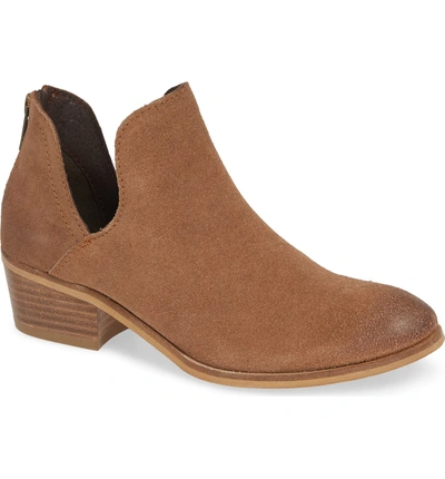 Shop Bcbg Western Bootie In Cognac Suede