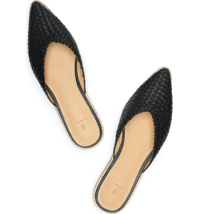 Shop Bill Blass Sonnet Woven Mule In Black Woven