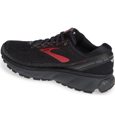 Shop Brooks Ghost 11 Gtx Gore-tex Waterproof Running Shoe In Black/ Pink/ Ebony