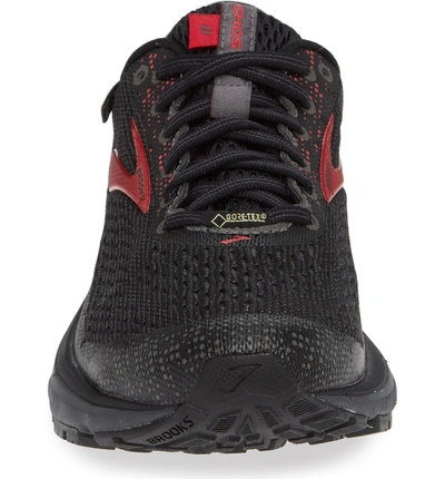 Shop Brooks Ghost 11 Gtx Gore-tex Waterproof Running Shoe In Black/ Pink/ Ebony