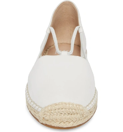 Shop Eileen Fisher Lee Espadrille Flat In White Leather