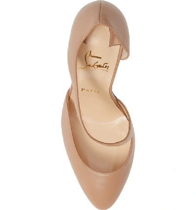 Shop Christian Louboutin Catchy One Strappy D'orsay Pump In Nude