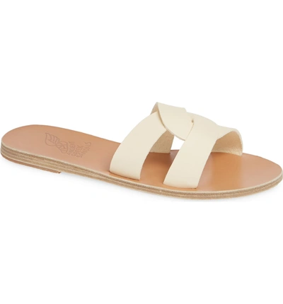Shop Ancient Greek Sandals Desmos Slide Sandal In Off White