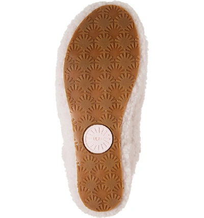 Shop Ugg Addison Velvet Bow Genuine Shearling Slipper In Seashell Pink