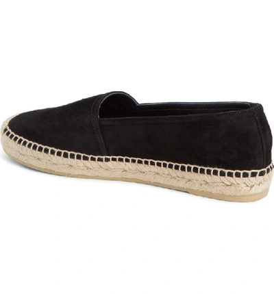 Shop Saint Laurent Ysl Logo Espadrille In Black