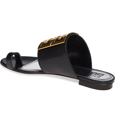 Shop Givenchy 4g Toe Ring Sandal In Black