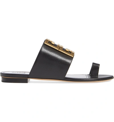Shop Givenchy 4g Toe Ring Sandal In Black