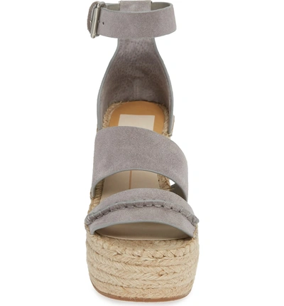 Shop Dolce Vita Simi Platform Wedge Espadrille Sandal In Smoke Suede