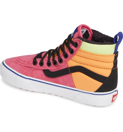 Shop Vans Sk8-hi 46 Mte Dx Sneaker In Pink Yarrow/ Tangerine/ Black