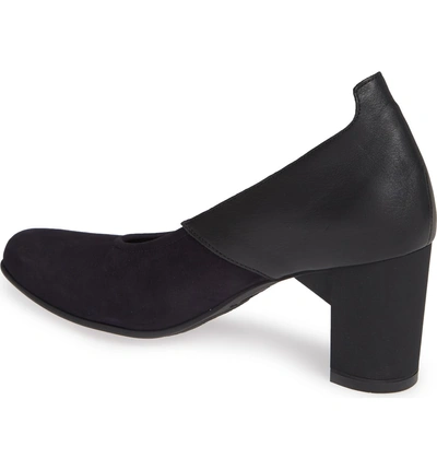 Shop Arche Karmin Water Resistant Pump In Nuit/ Noir Nubuck