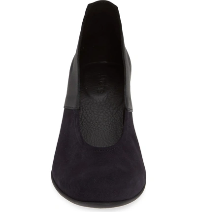 Shop Arche Karmin Water Resistant Pump In Nuit/ Noir Nubuck