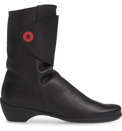 Shop Arche Tessmy Water Resistant Boot In Noir/ Rouge Leather