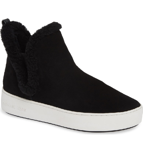 shearling lined slip on sneakers