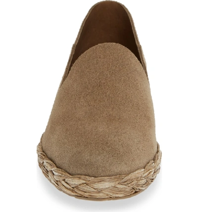 Shop Pedro Garcia Yavin Espadrille Loafer In Bark Castoro