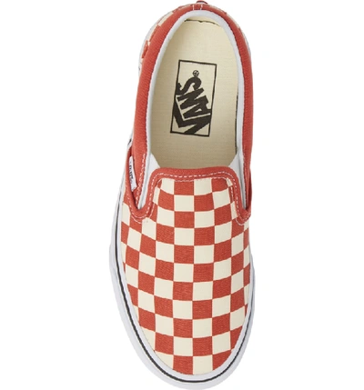 Shop Vans Classic Slip-on Sneaker In Hot Sauce/ True White