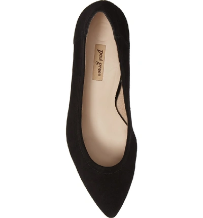 Shop Paul Green Tammy Pump In Black Suede