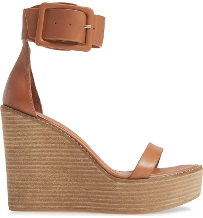 Shop Alias Mae Kimi Platform Wedge Sandal In Light Tan