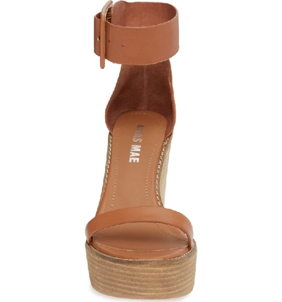 Shop Alias Mae Kimi Platform Wedge Sandal In Light Tan