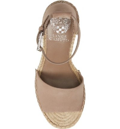 Shop Vince Camuto Leera Wedge Sandal In Dusty Mink