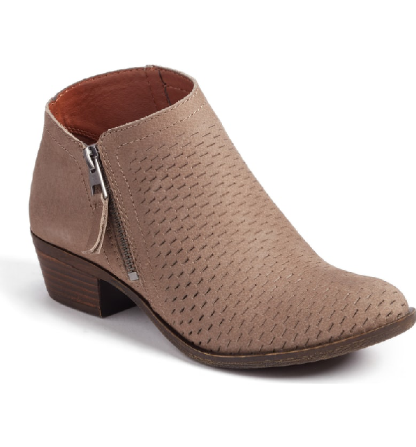 lucky brand brielley perforated bootie