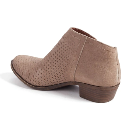 Shop Lucky Brand Brielley Perforated Bootie In Brindle Suede