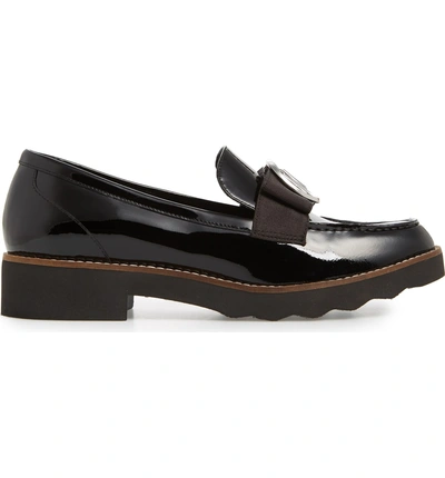 Shop Michael Michael Kors Aden Loafer In Black Patent Leather